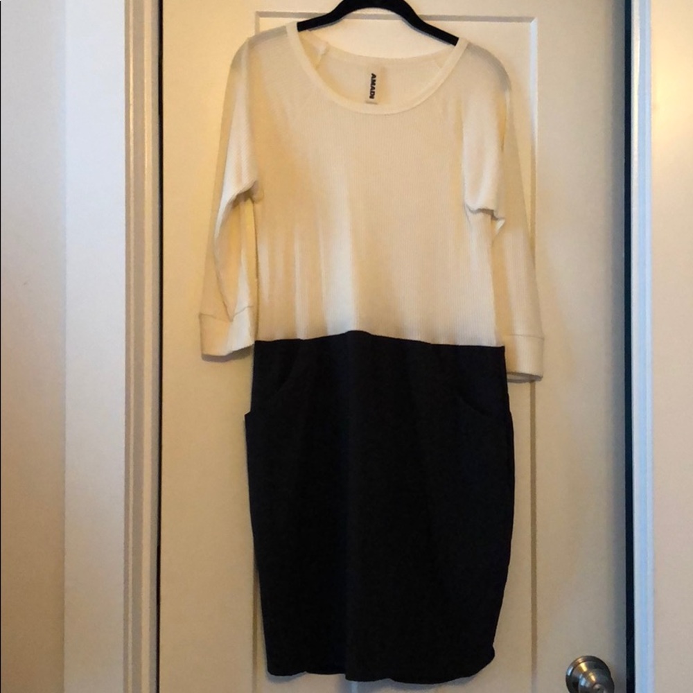 NWOT Anthropologie Ribbed Shift Dress, sz M